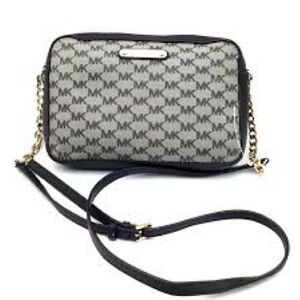 Michael Kors Signature Black and Gray Handbag